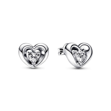 Pandora Radiant Heart & Floating Stone Stud Earrings 292500C01, exclusief en kwalitatief hoogwaardig. Ontdek nu!
