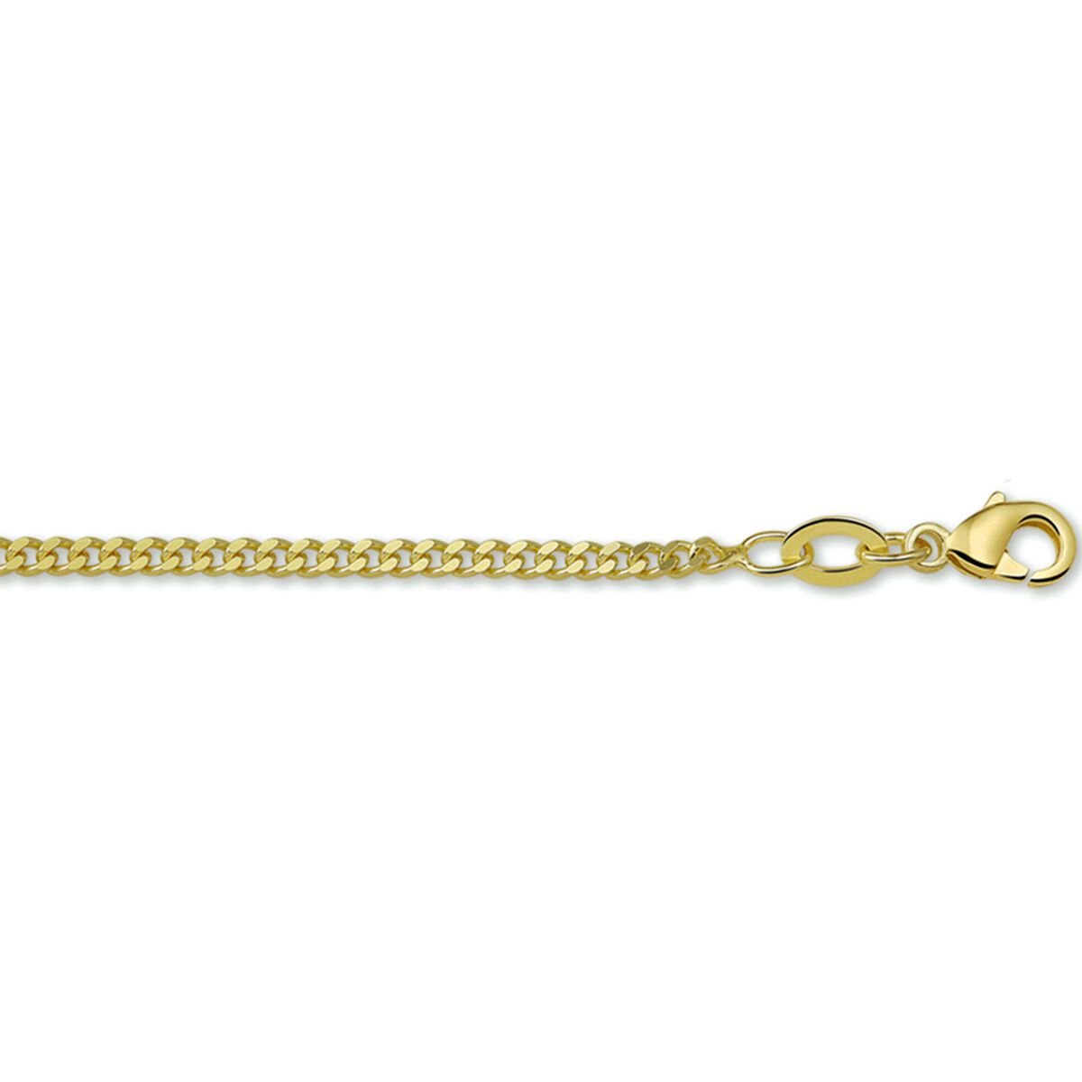 Fantasy Collection Collier gourmette 2,1 mm doublé