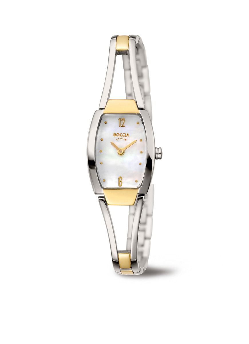 Boccia Titanium 3262-02 horloge - Titanium - Zilver en goudkleurig - 20 mm, exclusief en kwalitatief hoogwaardig. Ontdek nu!