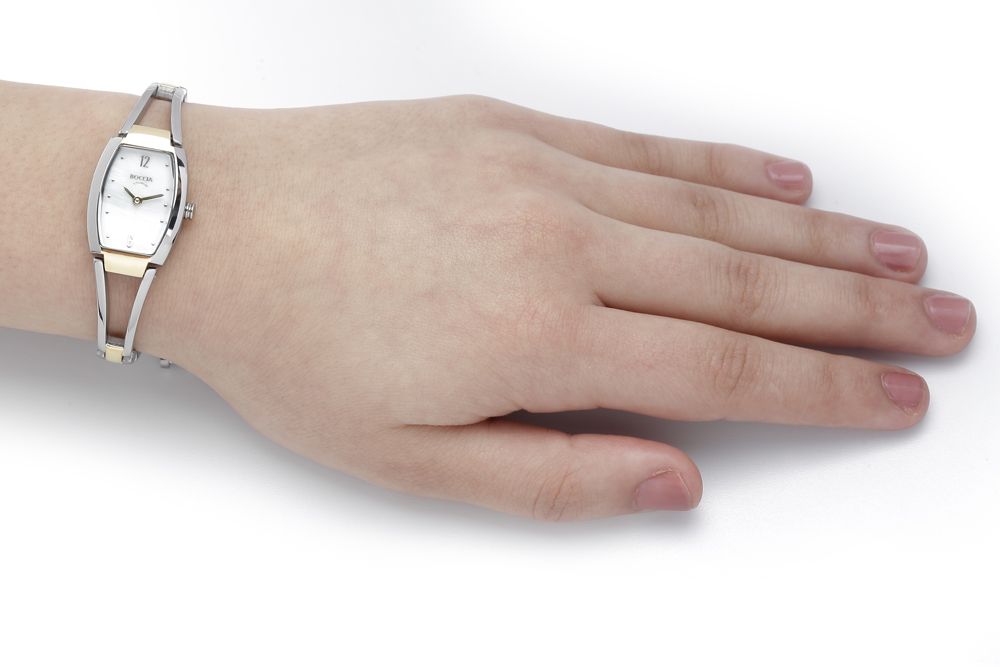 Boccia Titanium 3262-02 horloge - Titanium - Zilver en goudkleurig - 20 mm, exclusief en kwalitatief hoogwaardig. Ontdek nu!