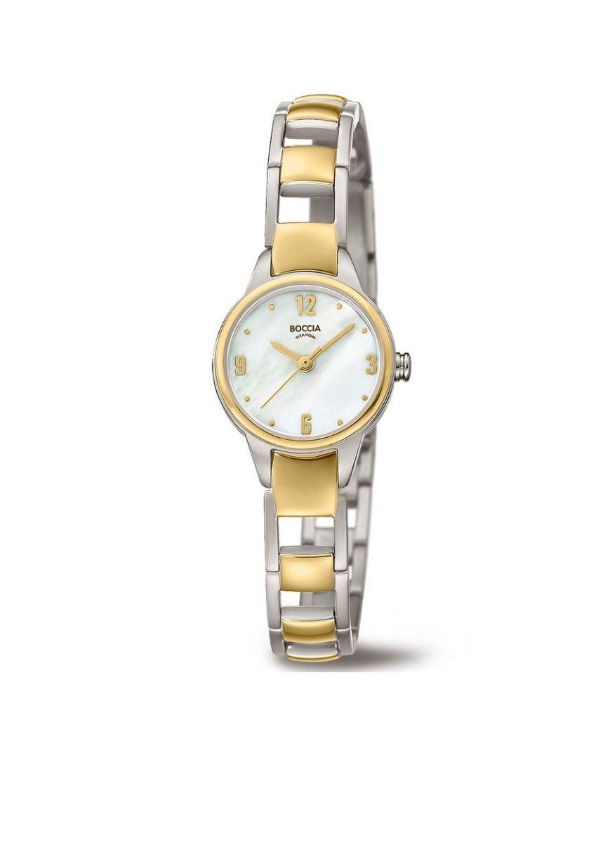 Boccia Titanium 3277-02 horloge - Titanium - Goud en zilverkleurig - 22 mm, exclusief en kwalitatief hoogwaardig. Ontdek nu!