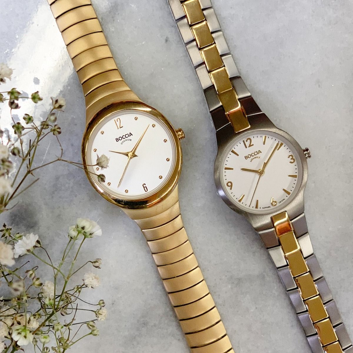 Boccia Titanium 3307-02 horloge - Titanium - Goudkleurig - 29 mm, exclusief en kwalitatief hoogwaardig. Ontdek nu!