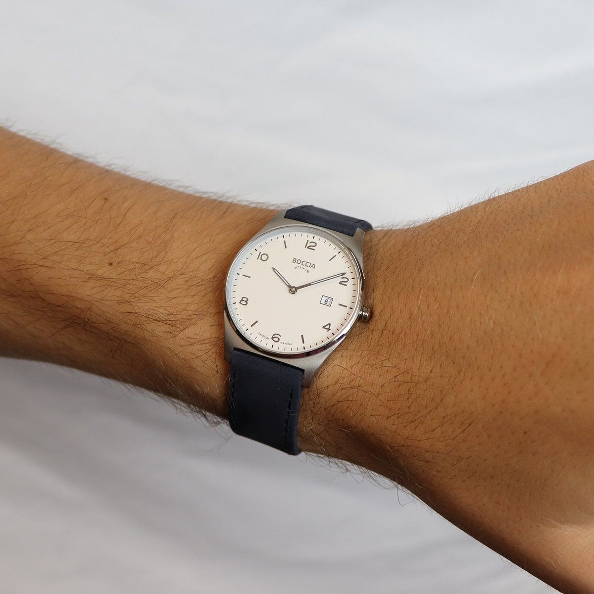 Boccia Titanium Herenhorloge 3655-01 Goudkleurig
