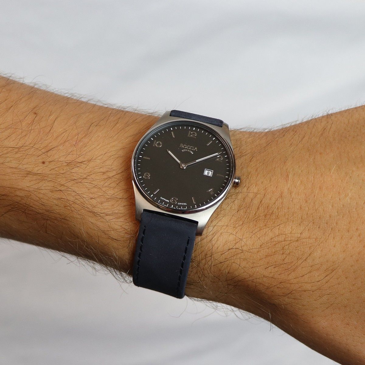 Boccia Titanium Herenhorloge 3655-02 Zilverkleurig