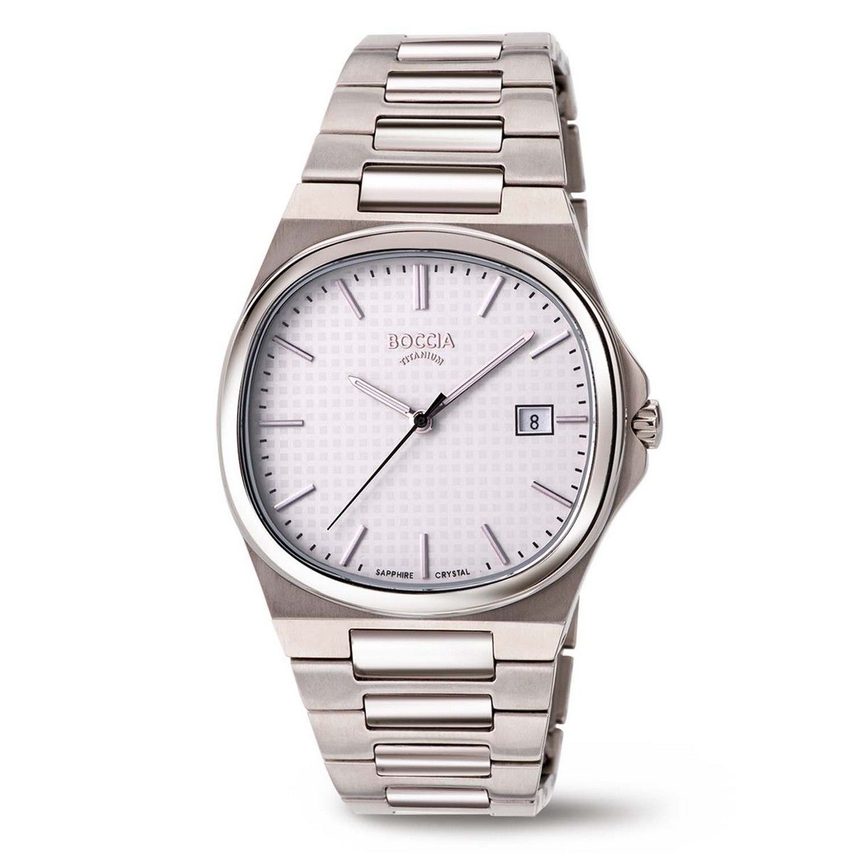 Boccia Titanium Herenhorloge 3657-01 Zilverkleurig