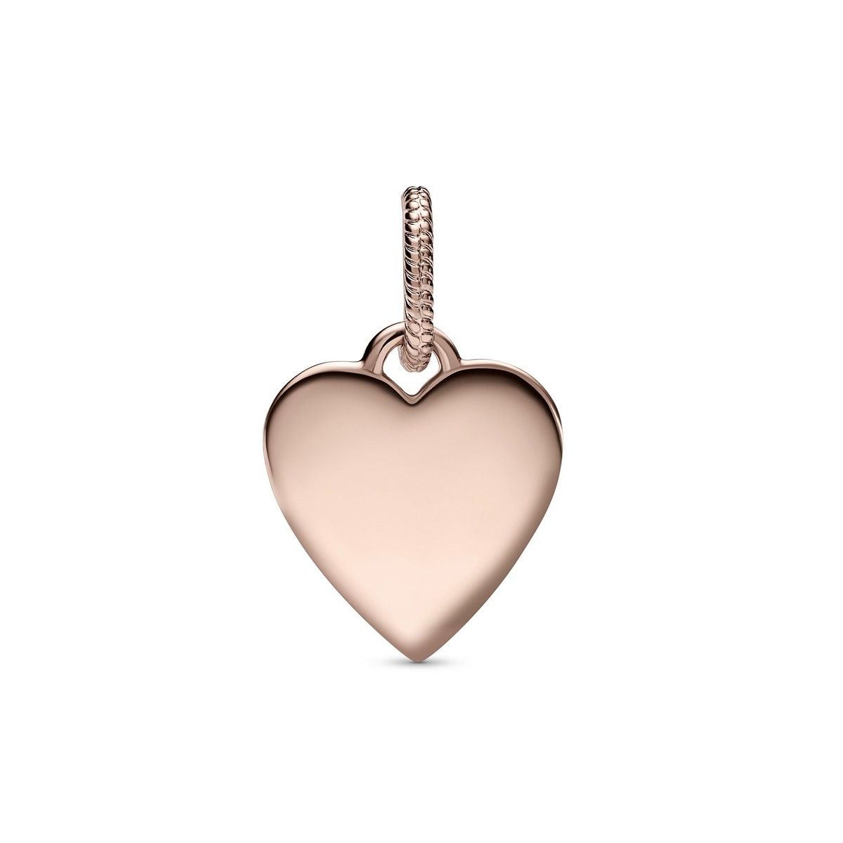 Pandora Graveerbare Hart Label Hanger roségoudverguld - 388914C00