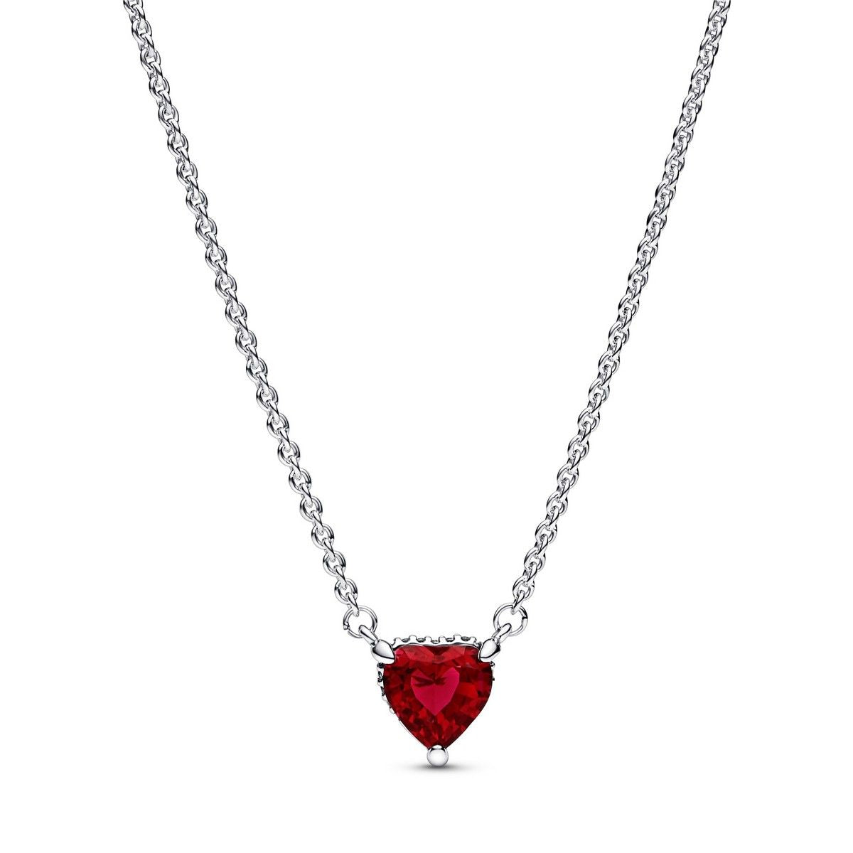 Pandora Sparkling Heart Halo Pendant ketting 392542C01, exclusief en kwalitatief hoogwaardig. Ontdek nu!