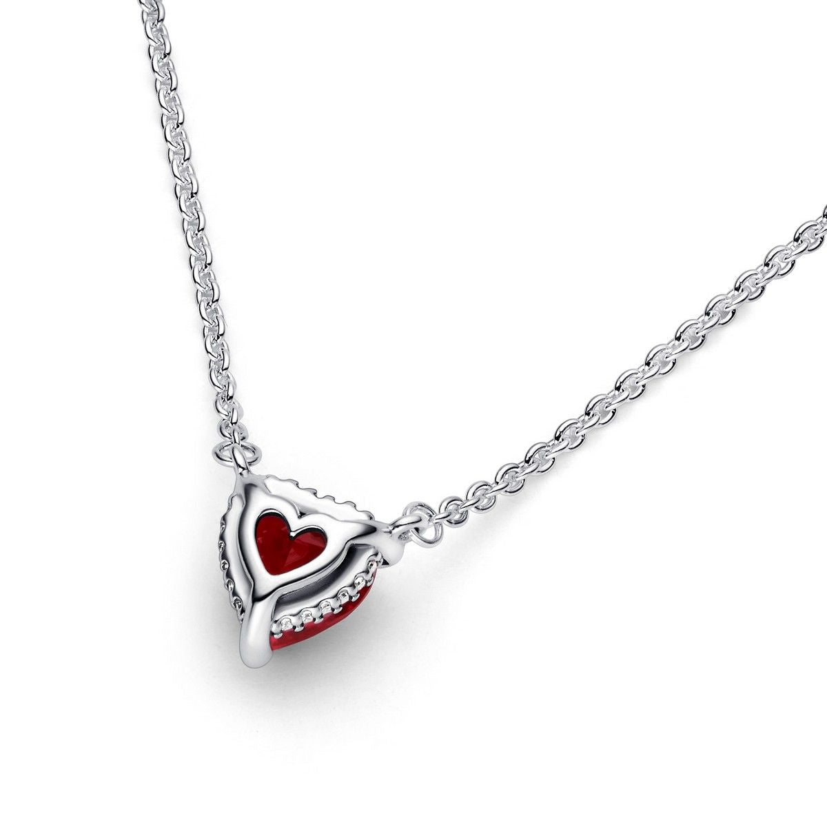 Pandora Sparkling Heart Halo Pendant ketting 392542C01, exclusief en kwalitatief hoogwaardig. Ontdek nu!