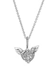 Pandora Pavé Hart & Engelenvleugels Halsketting 398505C01, exclusief en kwalitatief hoogwaardig. Ontdek nu!