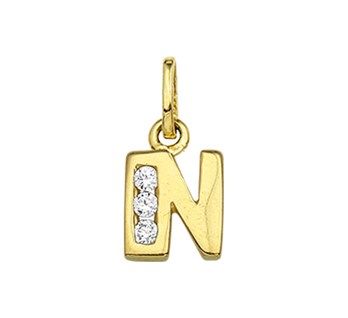 Fantasy Collection Hanger letter zirkonia 14K geelgoud - PSN4006249