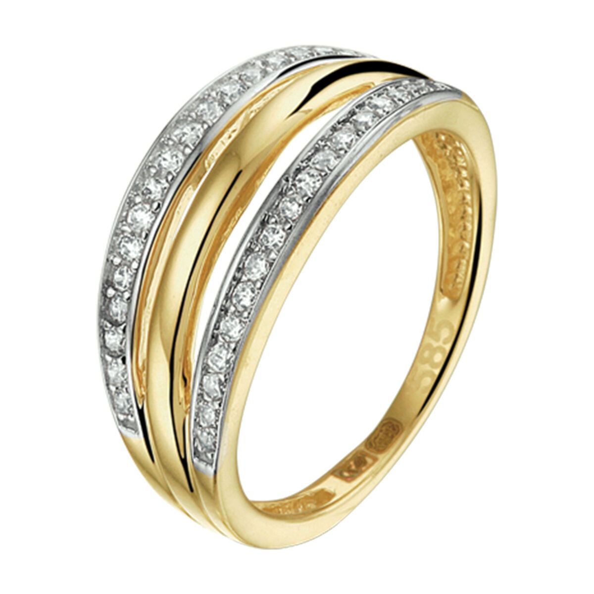 Fantasy Collection Ring zirkonia 14K geelgoud - PSN4018197