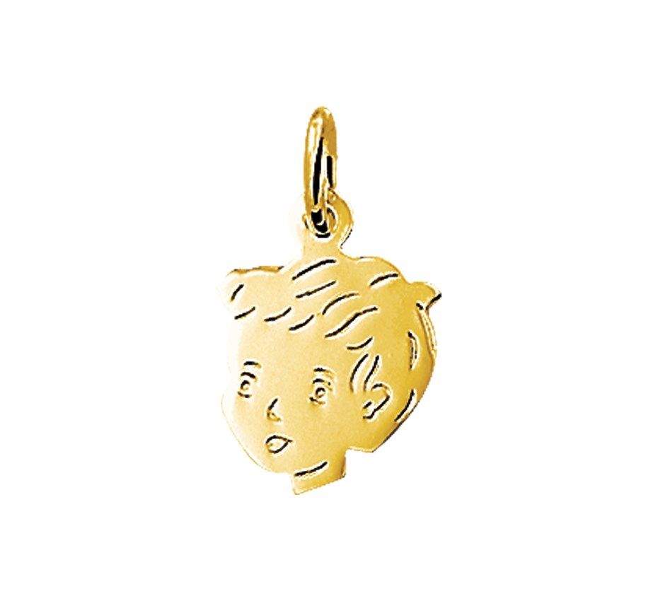Fantasy Collection Hanger jongen 15 x 11 mm 14K geelgoud - PSN4018358