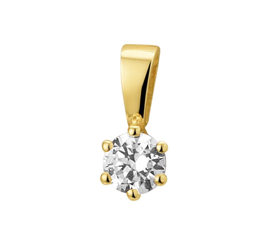 Fantasy Collection Hanger zirkonia 9,5 mm 14K geelgoud - PSN4018361