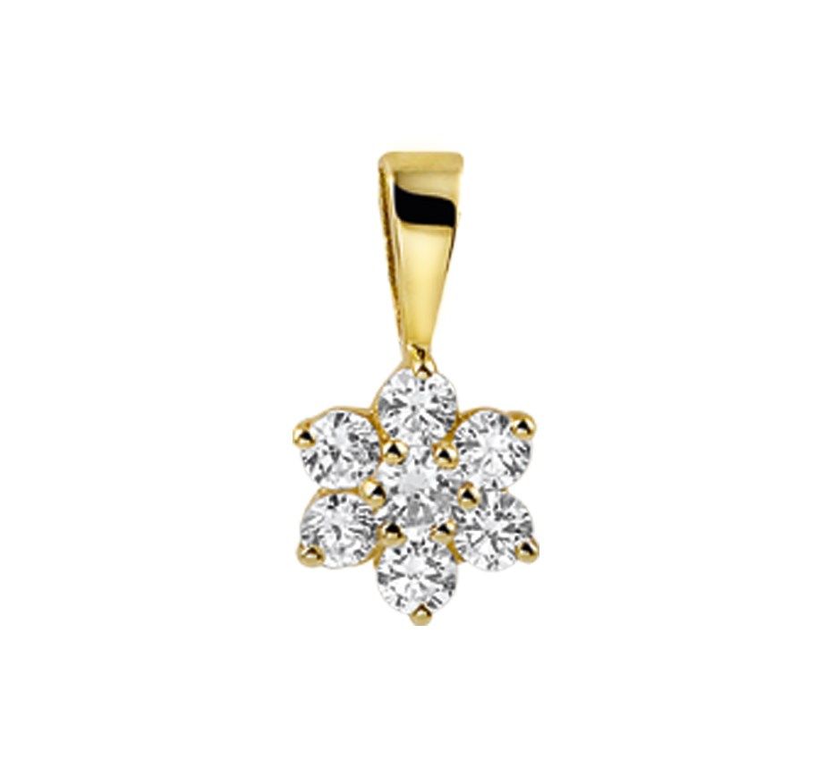 Fantasy Collection Hanger zirkonia halo 14K geelgoud - PSN4018437