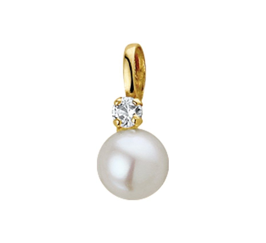 Fantasy Collection Hanger parel en zirkonia 13 mm 14K geelgoud - PSN4018479