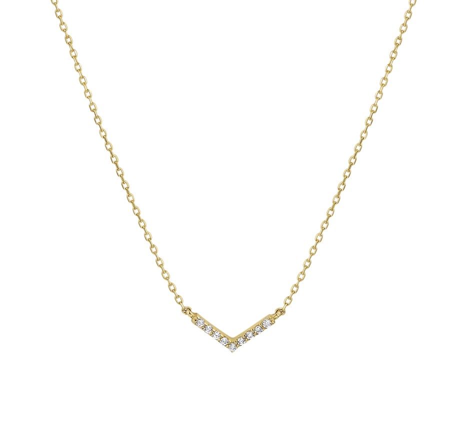 Fantasy Collection Collier anker zirkonia 14K geelgoud - PSN4019030