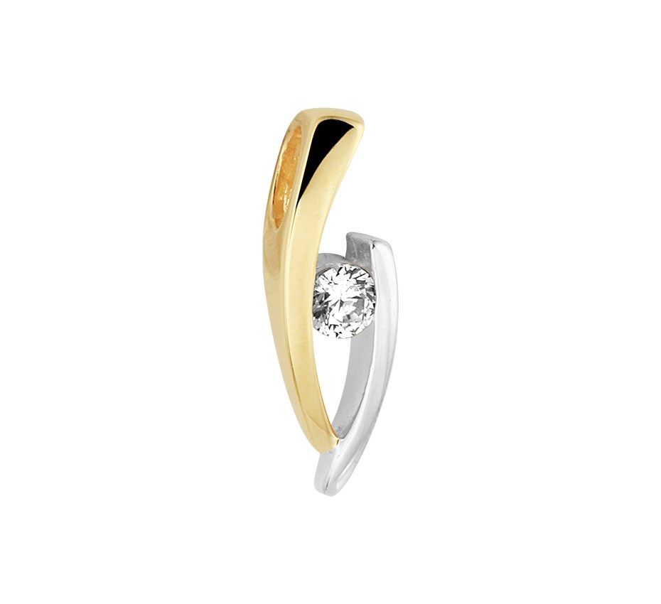 Fantasy Collection Hanger zirkonia bicolor gestift 14K geelgoud - PSN4022437