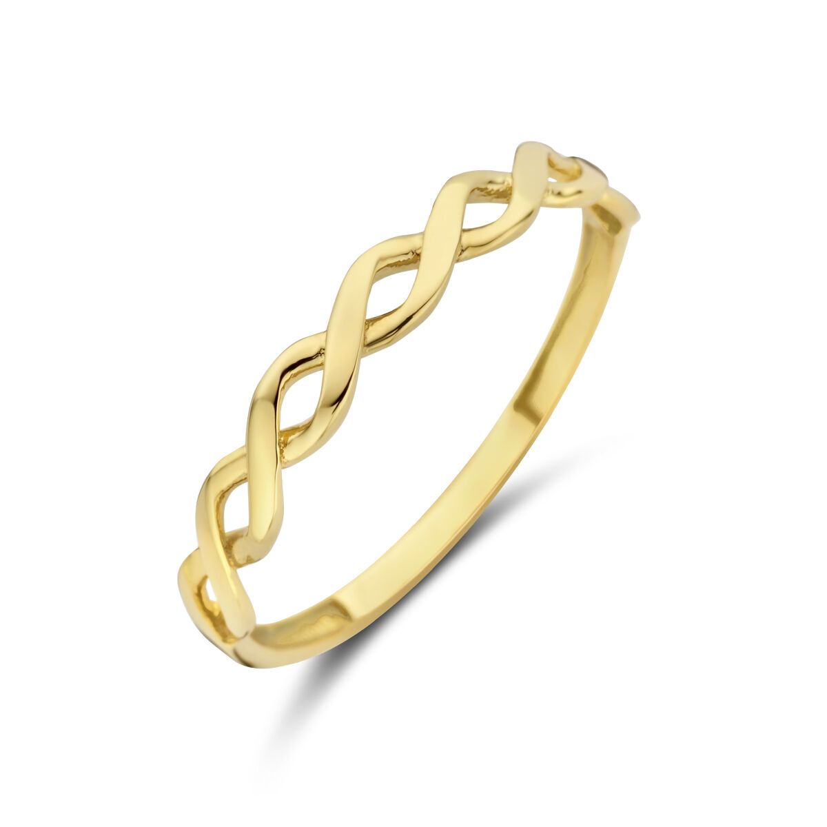 Fantasy Collection Ring gevlochten 14K geelgoud
