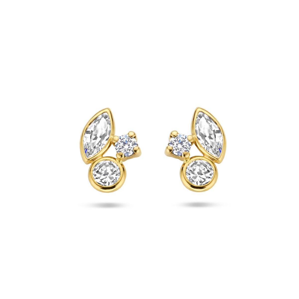 Fantasy Collection Oorbellen zirkonia 14K geelgoud