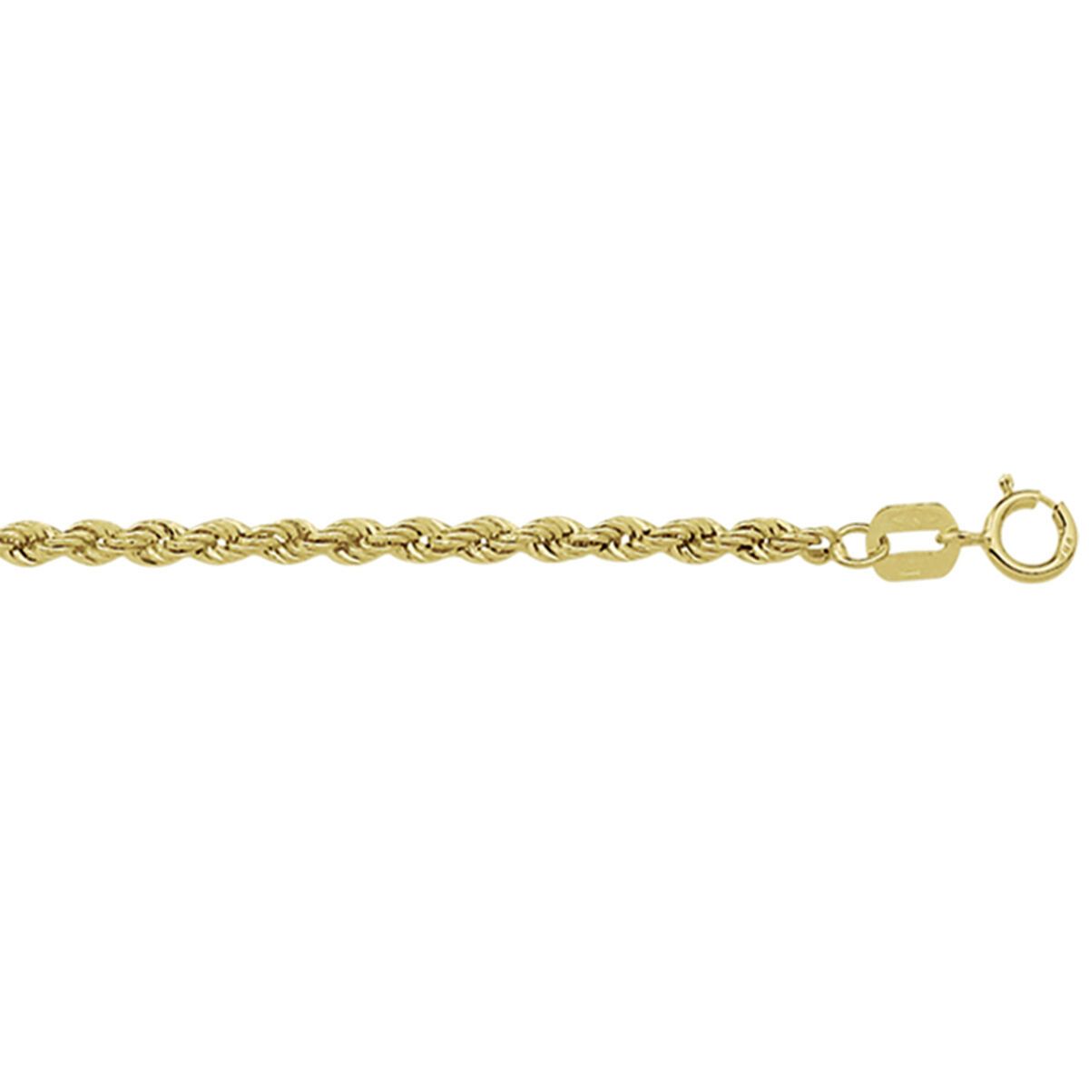 Fantasy Collection Enkelbandje koord 2,1 mm 14K geelgoud