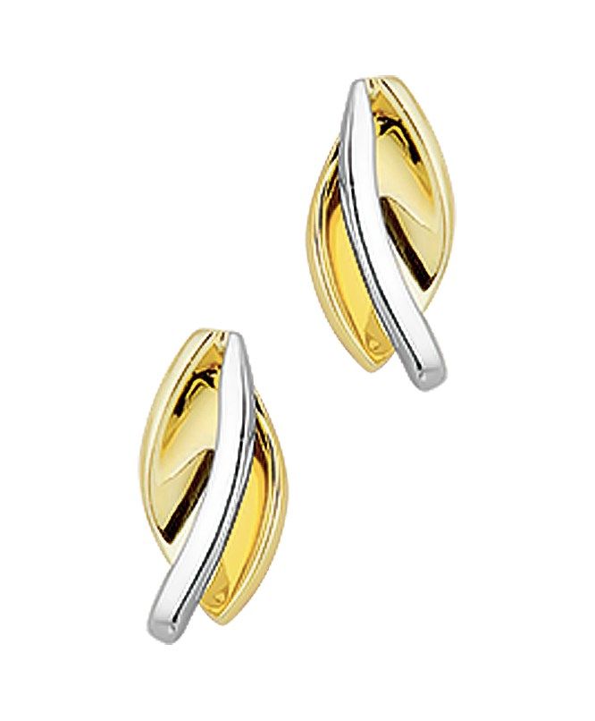 Bicolor gouden Oorknoppen - PSN4205242, exclusief en kwalitatief hoogwaardig. Ontdek nu!
