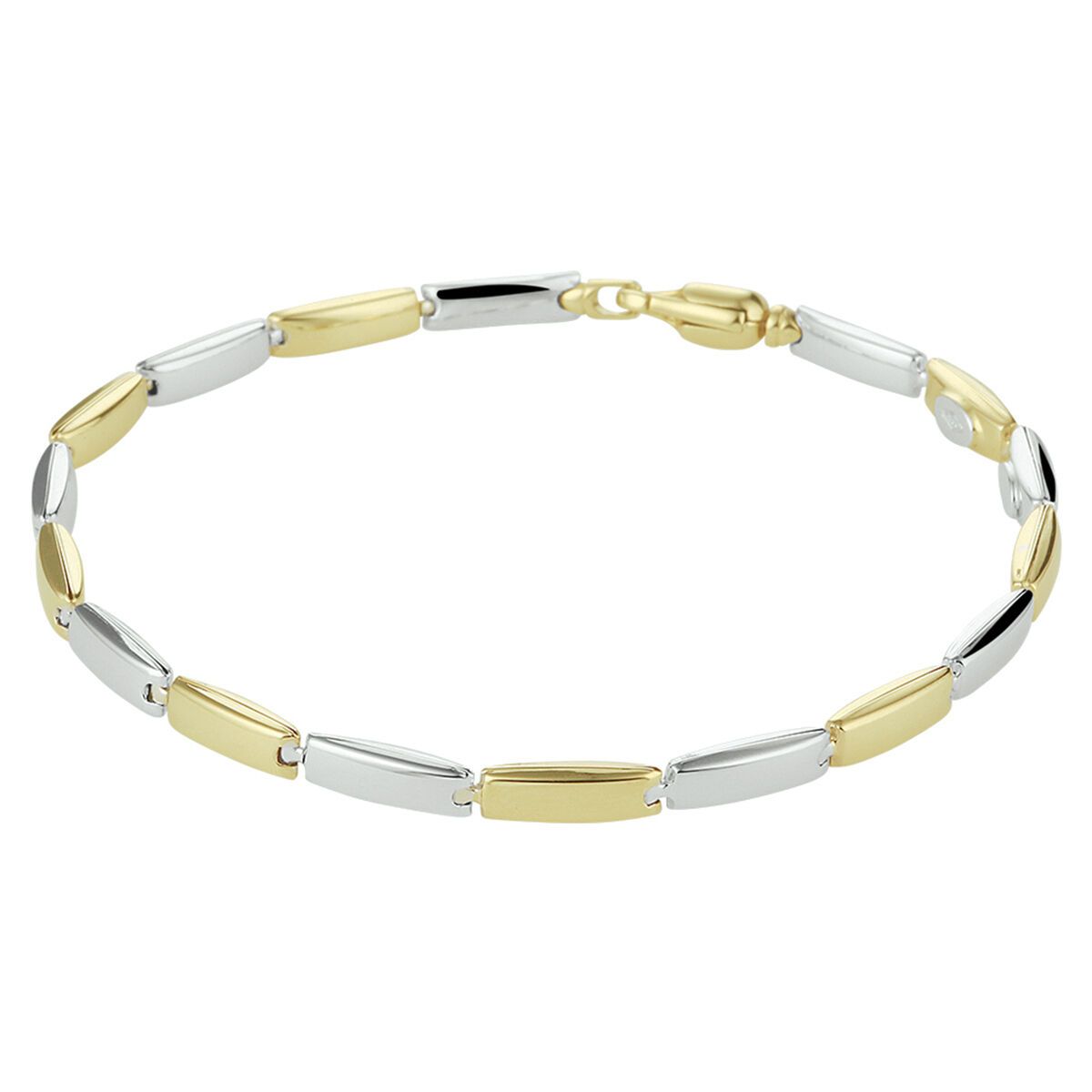 Fantasy Collection Armband 19,5 cm 14K bicolor goud