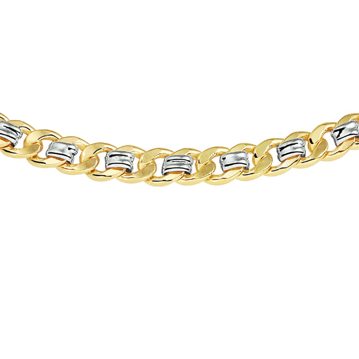 Fantasy Collection Collier geslepen gourmette massief 6,2 mm silgold - PSN5200032
