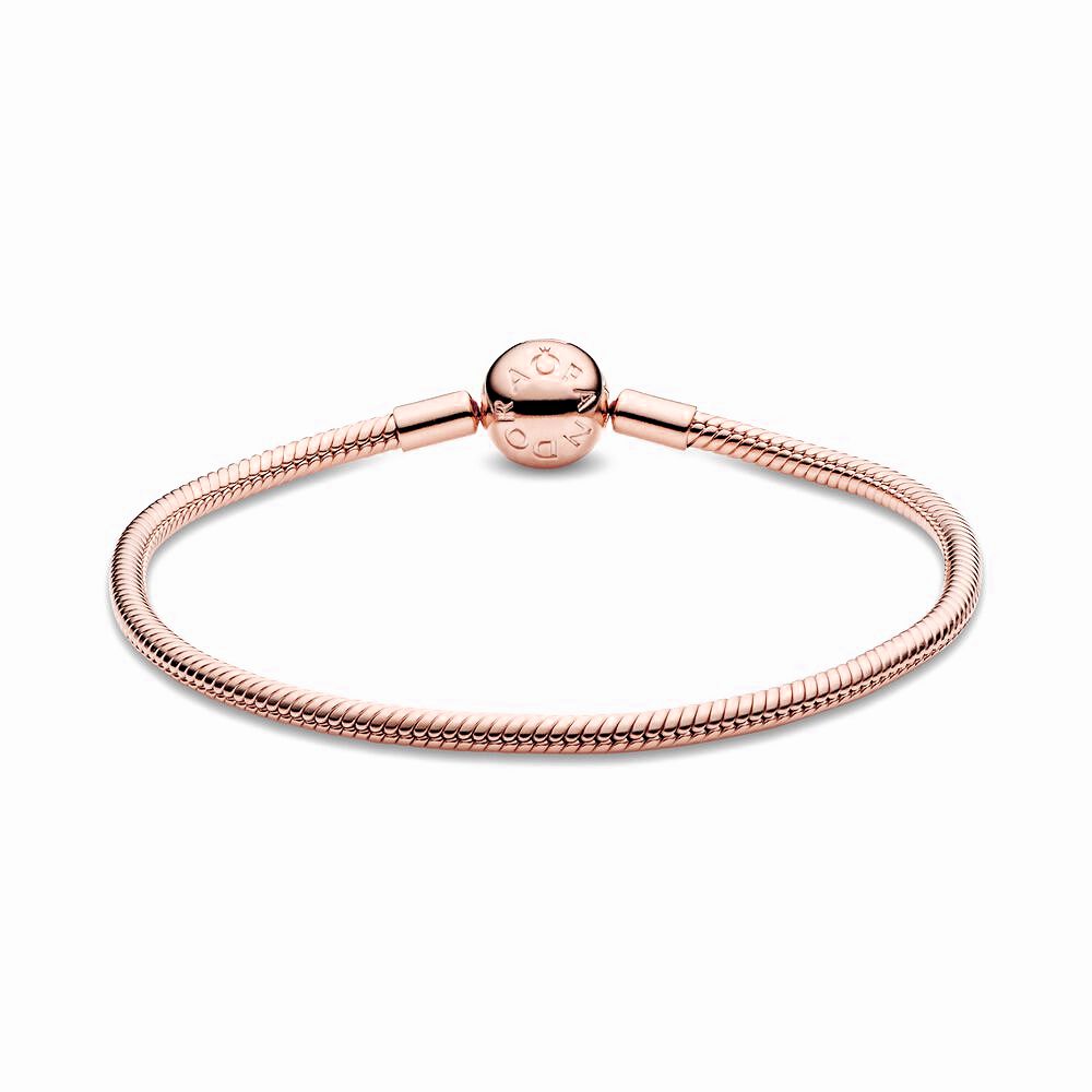 Pandora Moments snake chain-armband roségoudverguld - 580728