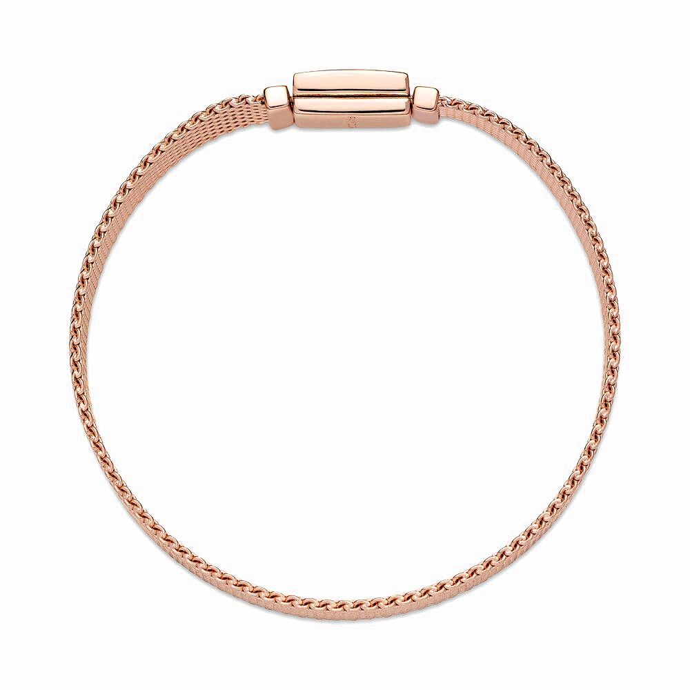Pandora Reflexions Long Clasp Pavé Bracelet roségoudverguld - 589358C01
