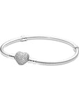 Pandora Moments Sprankelende Snake Chain Armband met Hartsluiting 590727CZ, exclusief en kwalitatief hoogwaardig. Ontdek nu!