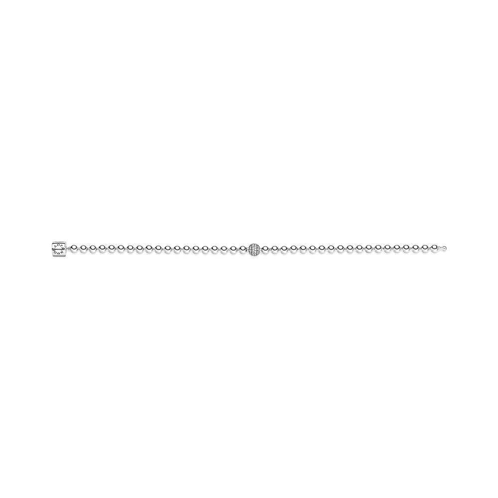 Pandora Kralen & Pavé Armband zilver - 598342CZ