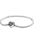 Pandora Moments Stamboom Snake Chain Armband met Hartsluiting 598827C01, exclusief en kwalitatief hoogwaardig. Ontdek nu!