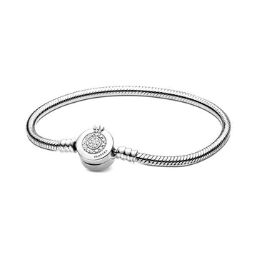 Pandora Moments Sprankelende Crown O Snake Chain Armband 599046C01, exclusief en kwalitatief hoogwaardig. Ontdek nu!