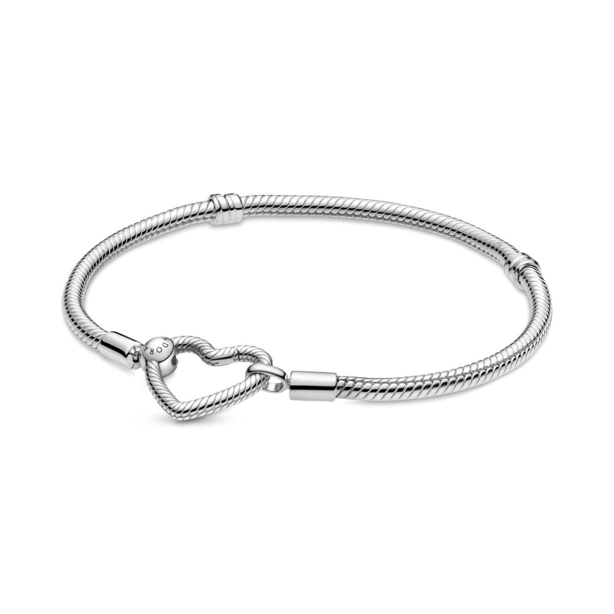 Pandora Moments Snake Chain Armband met Hartsluiting 599539C00, exclusief en kwalitatief hoogwaardig. Ontdek nu!