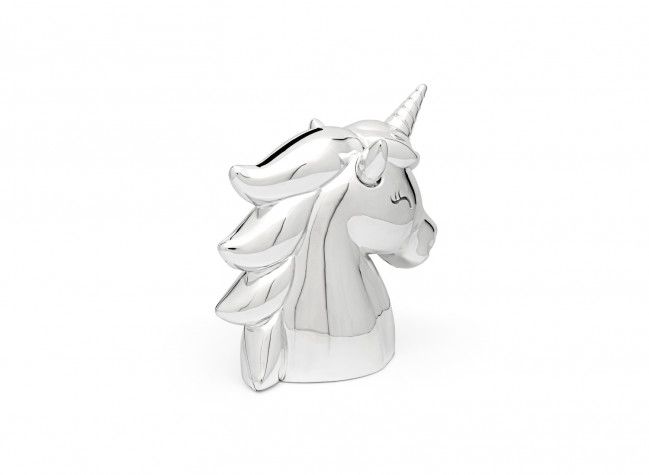Geboorte artikelen Spaarpot Unicorn Verzilverd - 6166061