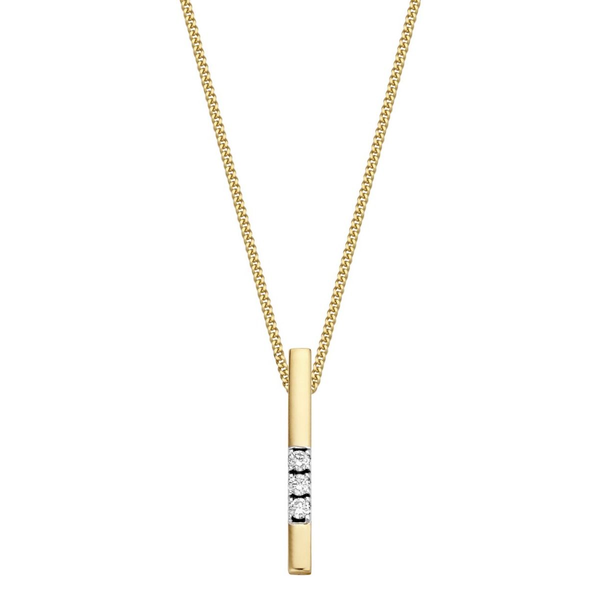 Fantasy Collection Hanger diamant 14K geelgoud