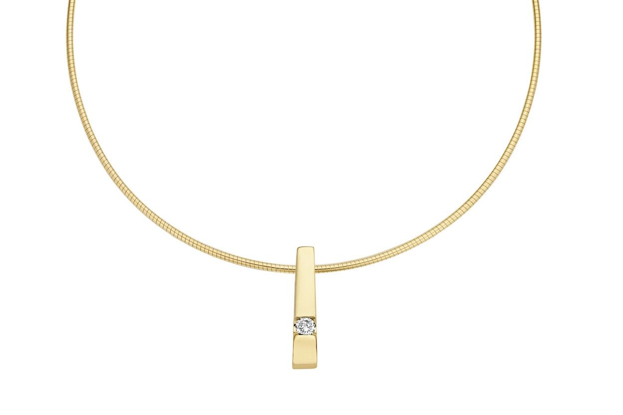 Fantasy Collection Hanger diamant 14K geelgoud