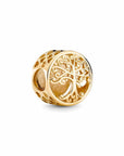 Pandora bedel 14k Goud Openwork Family Roots Charm 759132C00, exclusief en kwalitatief hoogwaardig. Ontdek nu!