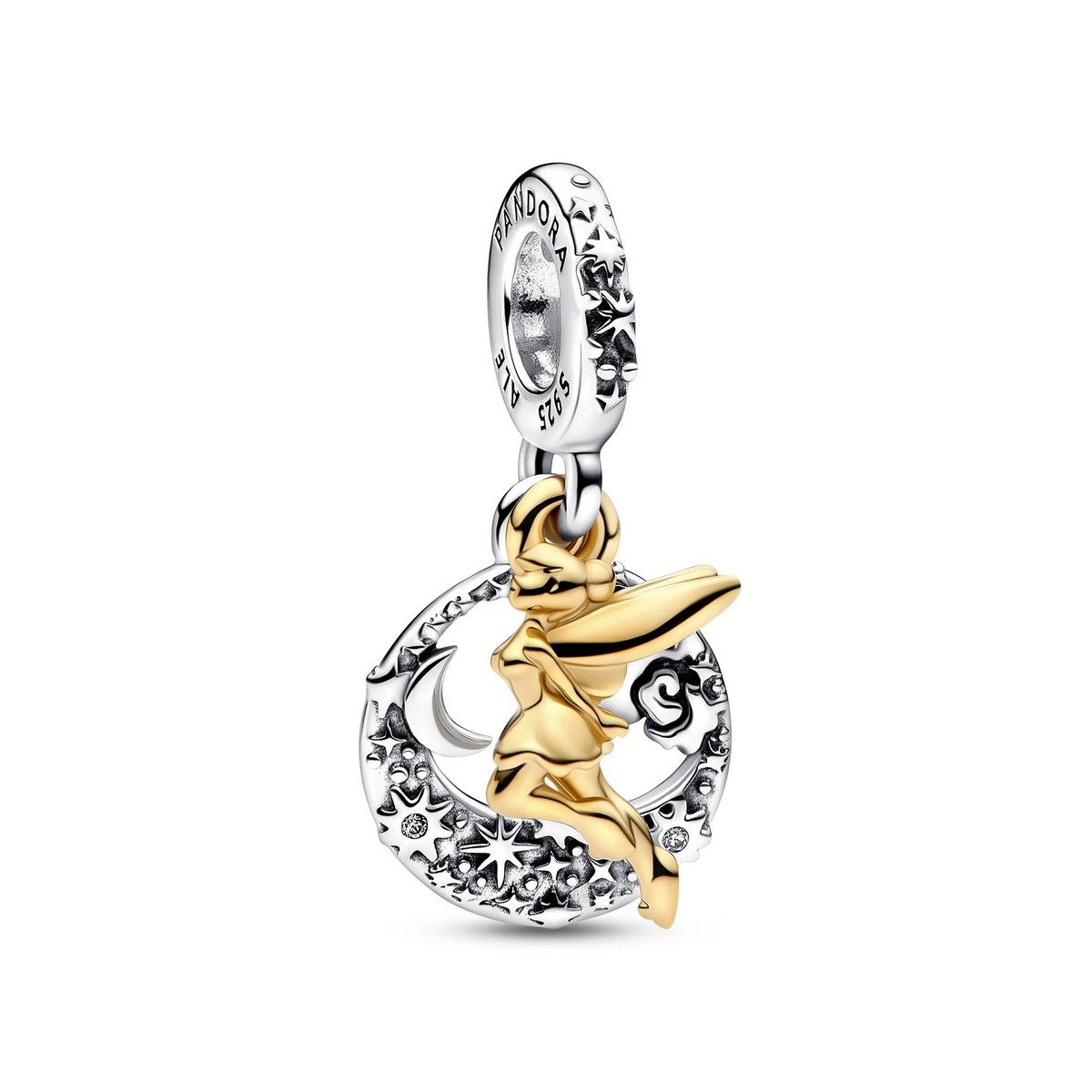 Pandora Disney Tinker Bell Hemelse Nacht Hangende Bedel bicolor zilver en goudverguld - 762517C01