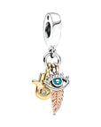 Pandora Hamsa, Alziend Oog & Veer Spiritualiteit Hangende Bedel 768785C01, exclusief en kwalitatief hoogwaardig. Ontdek nu!