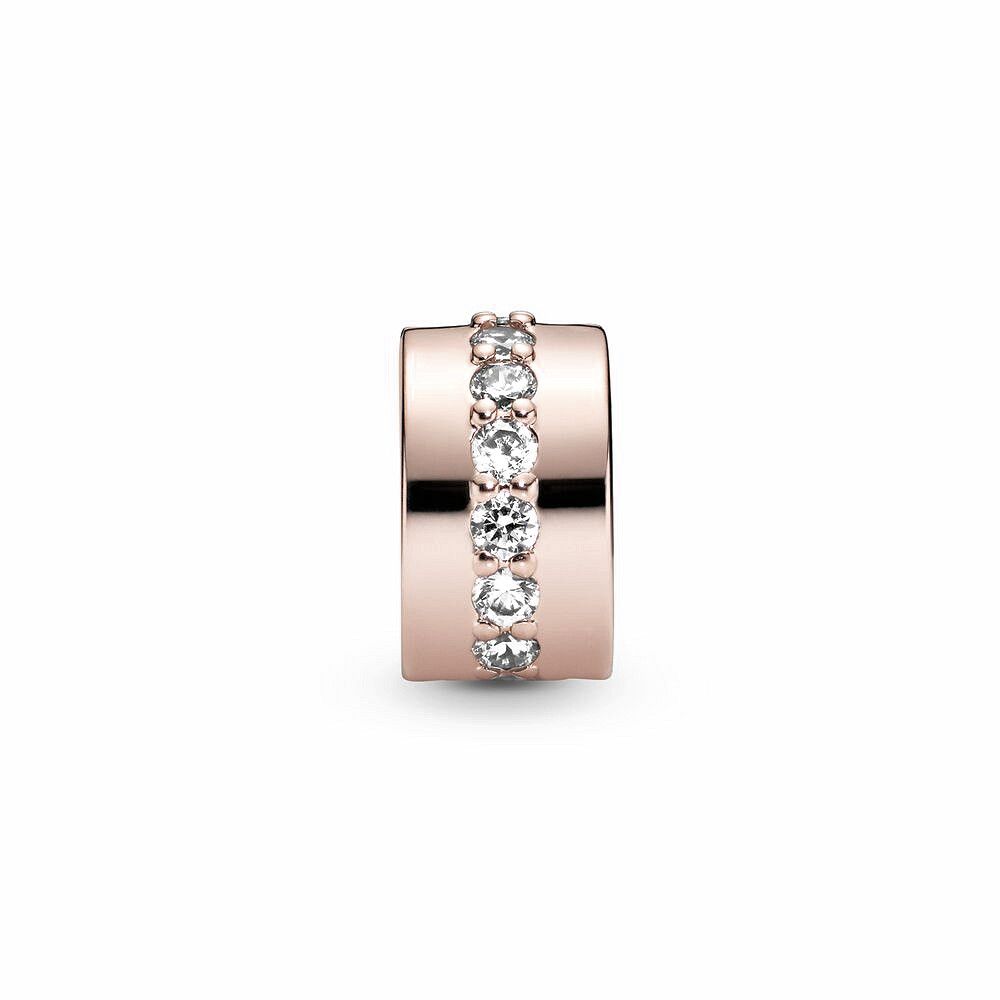 Pandora Sprankelende Rij Spacer roségoudverguld bedel - 781972CZ