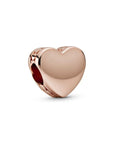 Pandora Engravable heart 14k rose gold-plated charm 782015C00, exclusief en kwalitatief hoogwaardig. Ontdek nu!