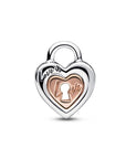 Pandora Two-tone Padlock Splittable Heart Charm 782505C00, exclusief en kwalitatief hoogwaardig. Ontdek nu!