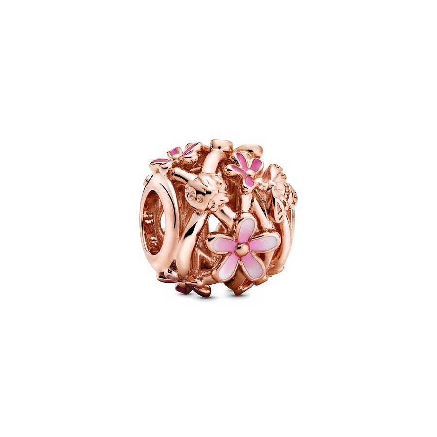 Pandora Opengewerkte Roze Madeliefjes Bedel roségoudverguld - 788772C01