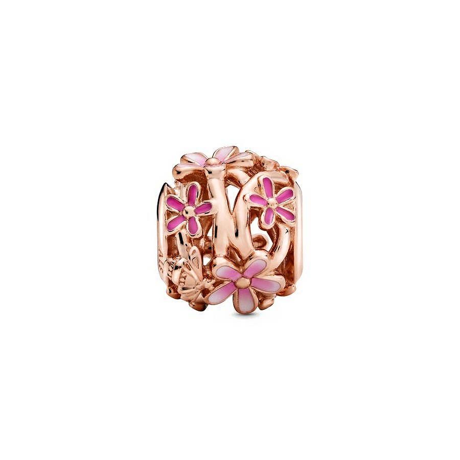 Pandora Opengewerkte Roze Madeliefjes Bedel roségoudverguld - 788772C01