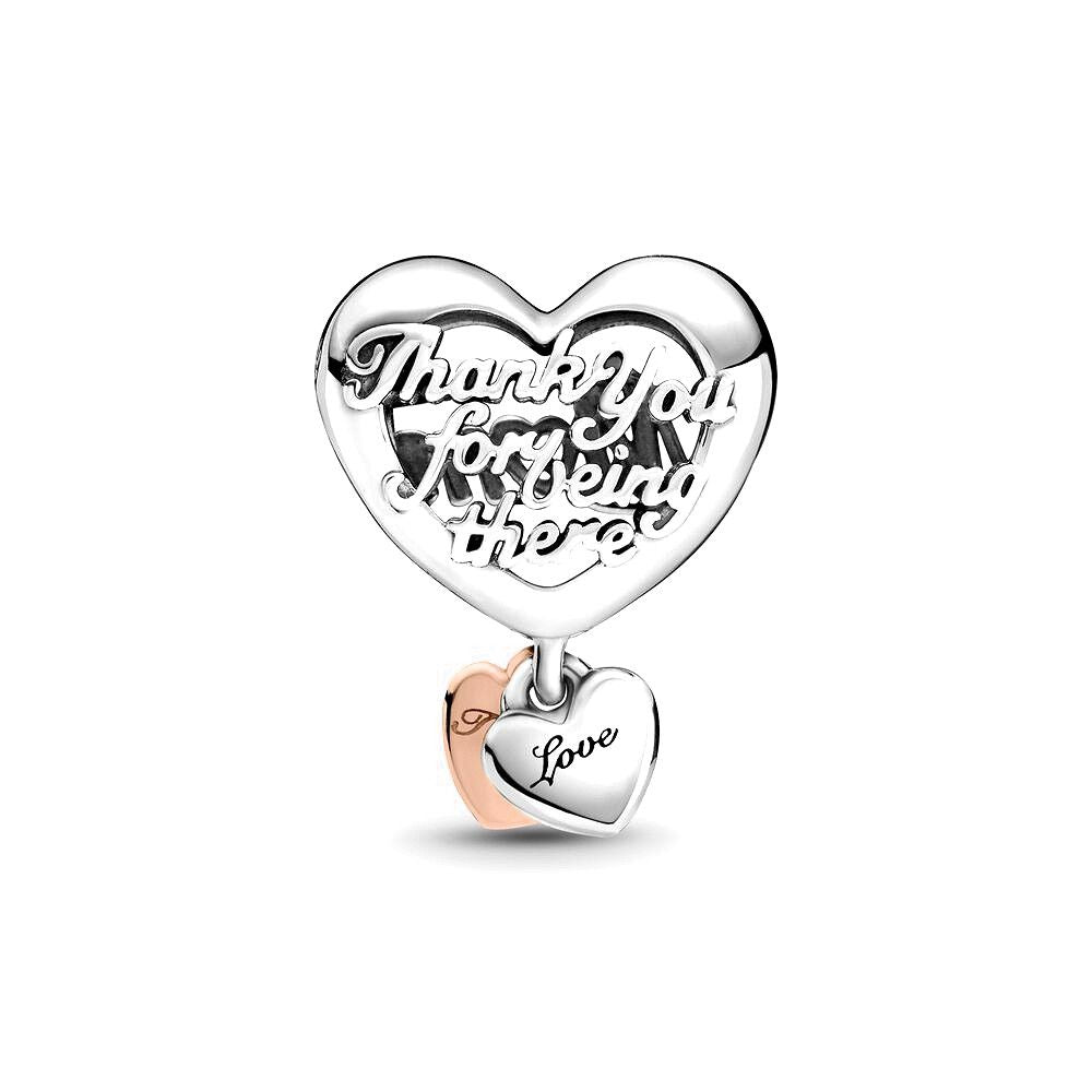 Pandora Thank You Mum Heart Bedel 789372C00, exclusief en kwalitatief hoogwaardig. Ontdek nu!