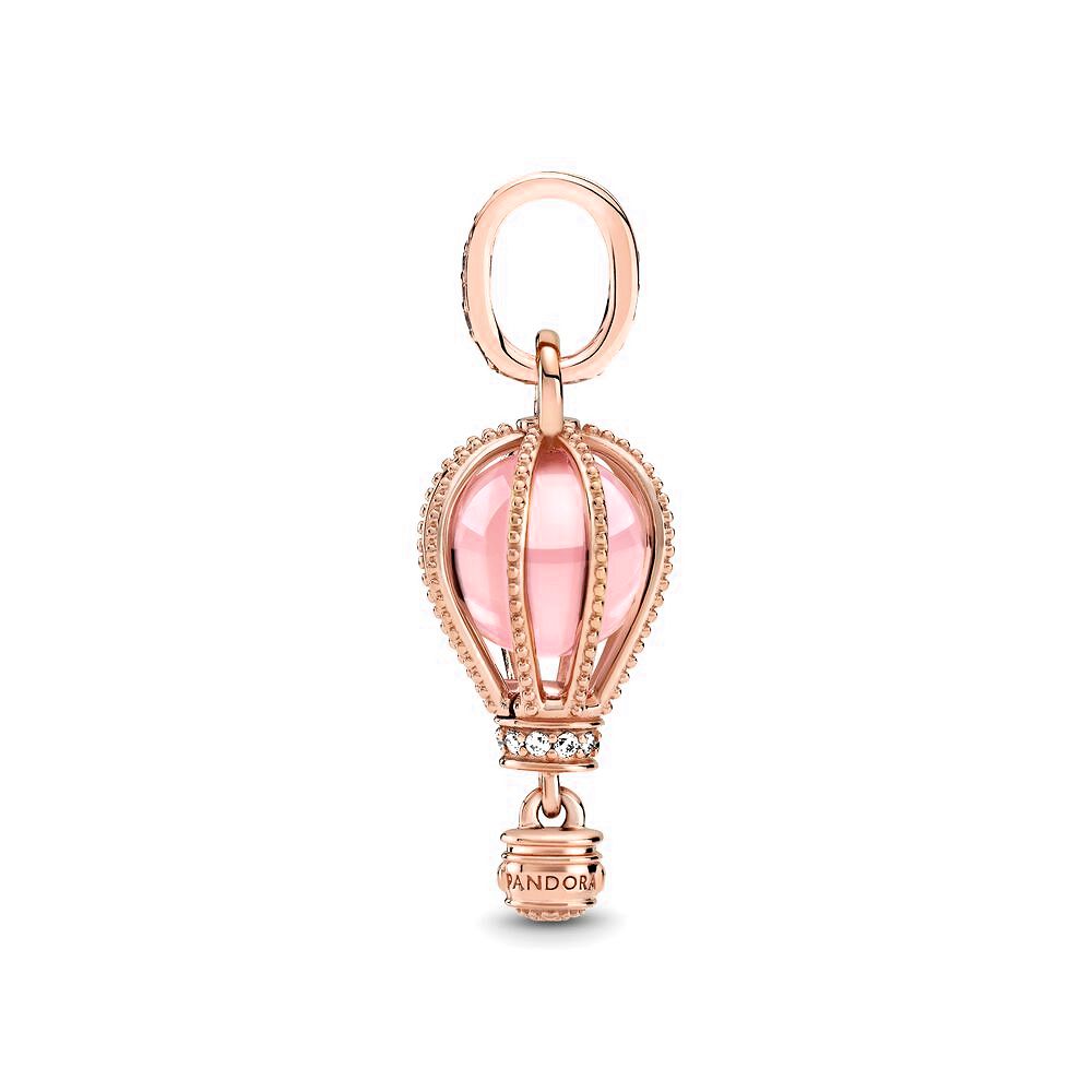 Pandora Sprankelende Roze Luchtballon Hangende Bedel roségoudverguld - 789434C01