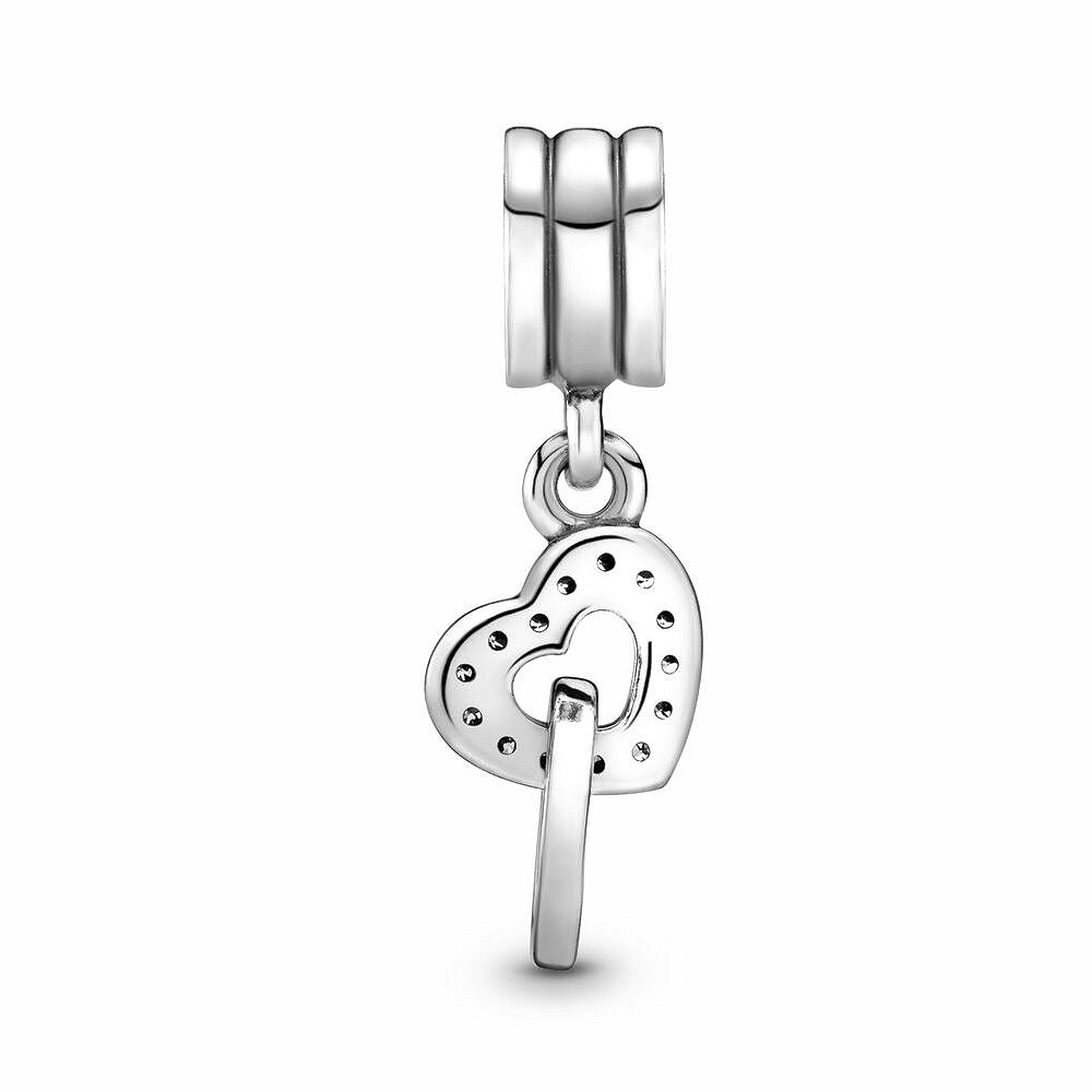 Pandora Verstrengelde Harten Hangende Bedel zilver - 791242CZ