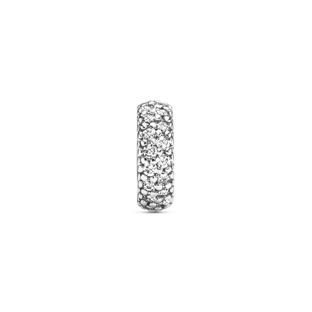 Pandora Transparante Sprankelende Spacer zilver bedel - 791359CZ
