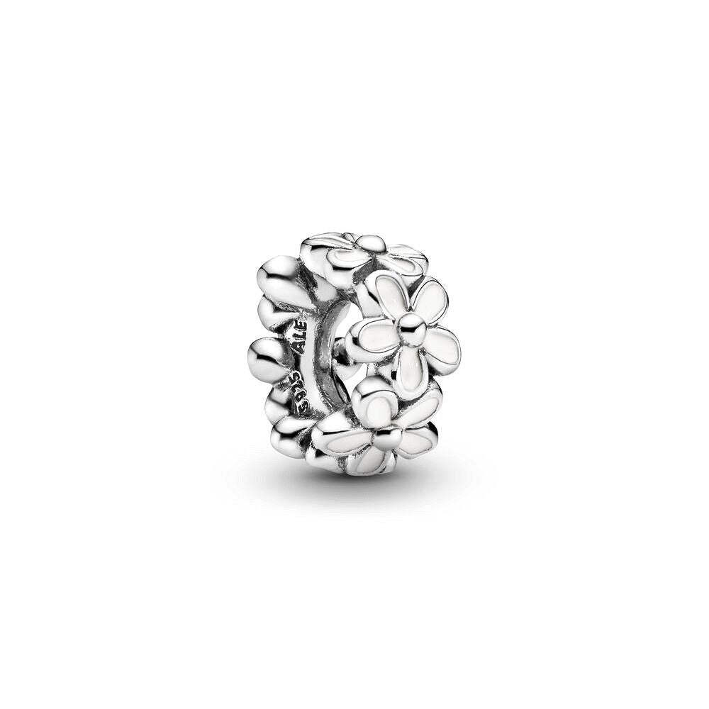 Pandora Wit Madeliefje Spacer zilver bedel - 791495EN12